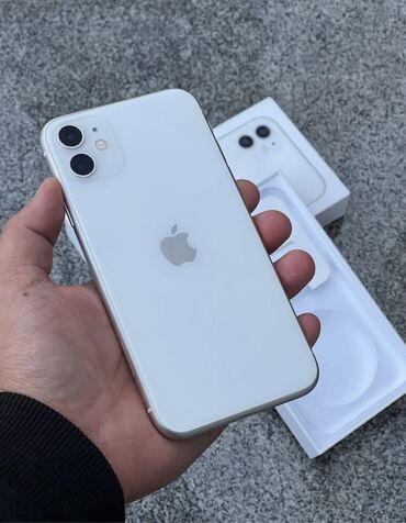 пйфон 13: IPhone 11, Б/у, 64 ГБ, Белый, 86 %