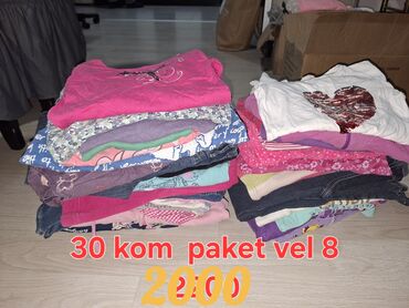 Paketi dečije odeće: Paket: Farmerke, Helanke, Košulje, Unisex — 9