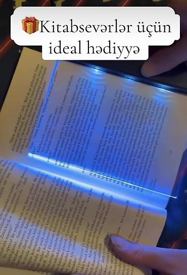 spot isiq: LED işıqlı panel kitab oxumaq ucun ideal vasite.Telebeler kitab — 2