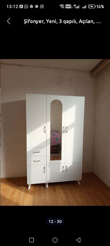 Dolablar: Yeni, 3 qapılı Düz dolab, Dolab-asılqan -da lalafo.az — 10 Dolablar: Yeni, 3 qapılı Düz dolab, Dolab-asılqan — 10