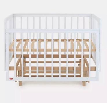 bunk bed: Продаётся белая детская кроватка INDY из дерева с регулируемой высотой — 9