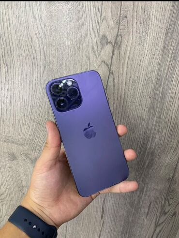 iphone про макс: IPhone 14 Pro Max, Б/у, 256 ГБ, Deep Purple, Защитное стекло, Чехол, 85 %