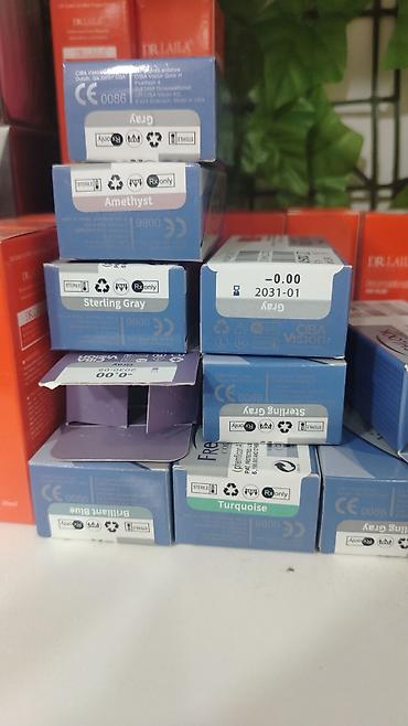 Eynəklər: Rəngli kontakt linzalar dəsti Qab+Pinset+30ml su+linza cəmi 25 yox — 8