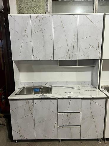 Кухонные гарнитуры: Кухонный гарнитур, Новый, цвет - Белый, ДСП, Платная доставка — 15