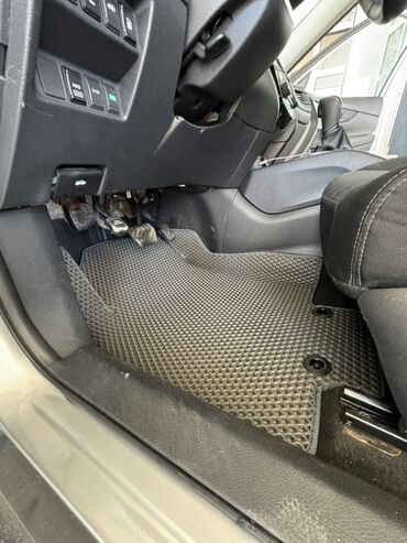 аксессуары для машины в салон: 3D Резиновые Полики Для салона Nissan, цвет - Серый