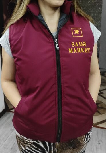 düz qaş modelleri: Brendli işçi jiletlərinin hazırlanması və loqolu tikiliş - Model: ön