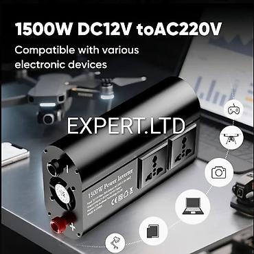 12 v 220 v dönüştürücü: Yeni Inverter, 700-1500 Vt, 12 - 220 volt, Ünvandan götürmə, Ödənişli çatdırılma, Rayonlara çatdırılma — 4