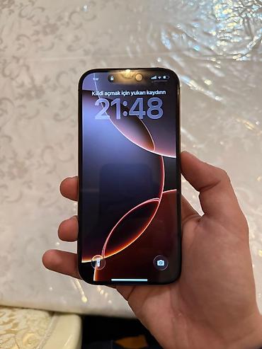 13 pro max 1tb: IPhone 16 Pro, Qızılı, Face ID — 1
