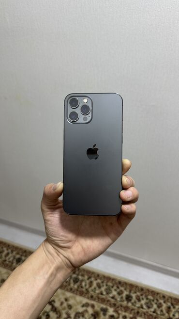 ош телефон айфон: IPhone 12 Pro Max, Б/у, 512 ГБ, Графит, Защитное стекло, Чехол, 94 %