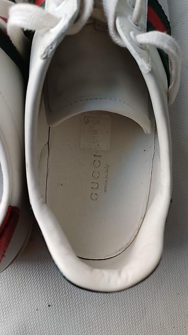 graffito очки цена: Кроссовки, 37.5, Gucci, Б/у, цвет - Белый, Платная доставка — 2