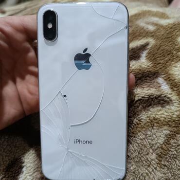iphone x продажа: IPhone X, 64 GB, Desert Titanium, Qırıq