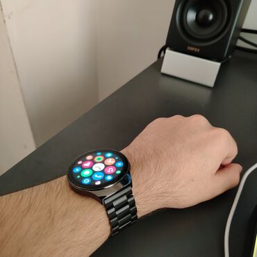 hava çeken: İşlənmiş, Smart saat, Sensor ekran, rəng - Qara