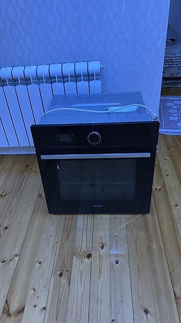 Gorenje quraşdırılan elektrik sobası - Ön panel: qara şüşə