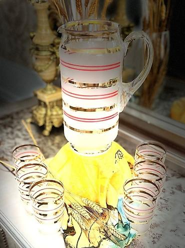 cay: Çay dəsti, rəng - Qara, Xrustal, 6 nəfərlik, Çexiya — 8