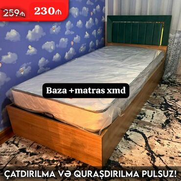 2 neferlik çarpayı: Yeni, Təknəfərlik çarpayı, Bazalı, Matras ilə, Siyirməsiz, Azərbaycan