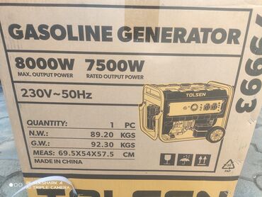 Генераторы: Генератор бензиновый tolsen.79993 номинальная мощность-7,5кв at lalafo.kg — 6 Генераторы: Генератор бензиновый tolsen.79993 номинальная мощность-7,5кв — 6