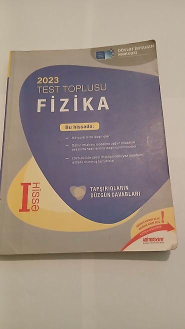 Məhsul: “2023 Test Toplusu – Fizika (I hissə)” Nəşr: Dövlət İmtahan lalafo.az -da Məhsul: “2023 Test Toplusu – Fizika (I hissə)” Nəşr: Dövlət İmtahan