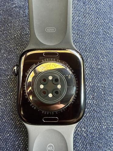 qol duymələri: Ağıllı saat – “Watch Series 11”, 46 mm - Korpus: qara rəng, alüminium — 3