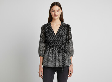 bluzki hiszpanki plus size allegro: Жіноча блуза, розмір M