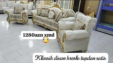 divan kruqlu: Mebel dəstləri – topdan satış 1) Klassik divan-kreslo dəsti - Zərif — 1