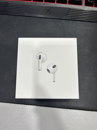 наушники airpods 3: Вкладыши, Apple, Новый, Беспроводные (Bluetooth), Классические