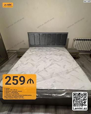Çarpayı – 160×200 sm - Mexanizm: açılmayan, bazasız - Matras: 1 ədəd lalafo.az -da Çarpayı – 160×200 sm - Mexanizm: açılmayan, bazasız - Matras: 1 ədəd