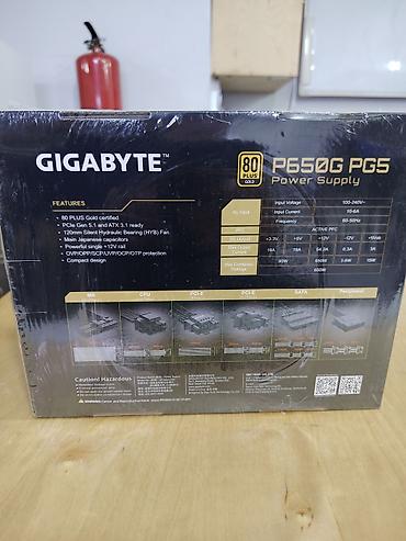 w power rol: Gigabyte GP-P650GS PG5 650W 80 Plus Gold Güc Bloku (PSU) Parametrlər — 2