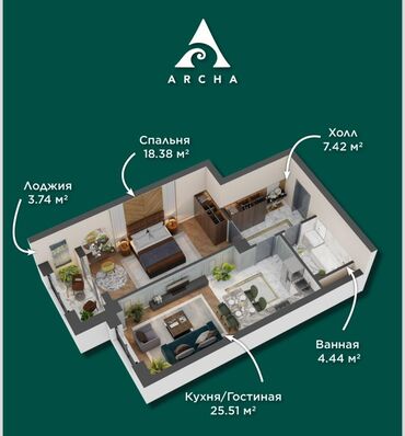 дом новопокровка: ЖК Archa СК Royal ул. Жайыл Баатыра 50 (жм Арча-Бешик, по южной