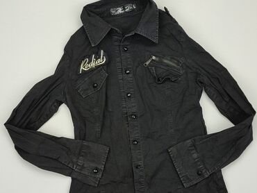 czarne koronkowe bluzki z długim rękawem: Koszula Damska, L, stan - Dobry