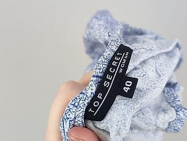 mango koszula niebieska: Bluzka damska, rozmiar L — 4
