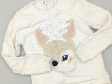 sweterek czekoladowy: Sweater, H&M, 8 years, 122-128 cm, condition - Very good