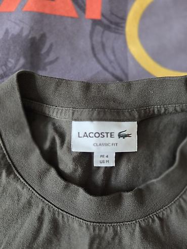 биг бой джинсы: Мужская футболка, M, Lacoste, Б/у, цвет - Зеленый — 3