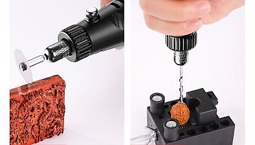 Другие инструменты: Мини-электродрель/гравер с насадками бур машина Компактный — 7