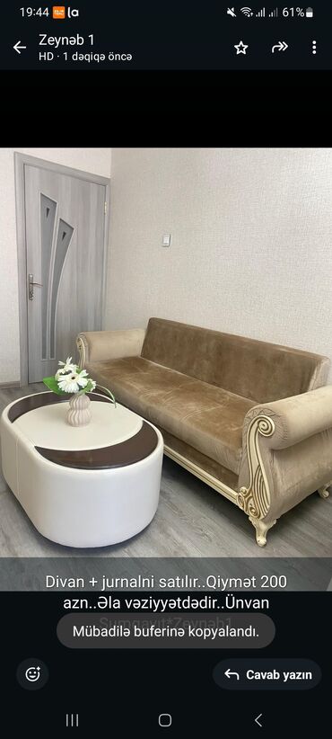 Mətbəx mebeli: Divan
