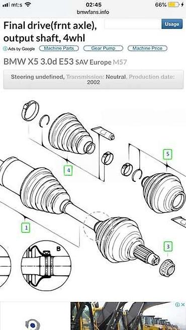 auto dijagnostika: DIFERENCIJALI I KARDANI ZA BMW X5 OD 2000. DO 2003. GOD. | — 3