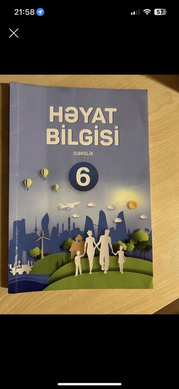 Kitablar, jurnallar, CD, DVD: Mekteb Heyat bilgisi 6 ci sinif derslik kitabi .Yenidir