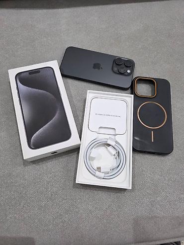 Apple iPhone: IPhone 15 Pro, 256 GB, Black Titanium, Simsiz şarj, Face ID, Sənədlərlə -da lalafo.az — 1 Apple iPhone: IPhone 15 Pro, 256 GB, Black Titanium, Simsiz şarj, Face ID, Sənədlərlə — 1