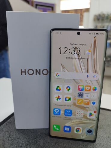 kreditlə telefon: Honor 70, 128 ГБ, цвет - Черный, С документами