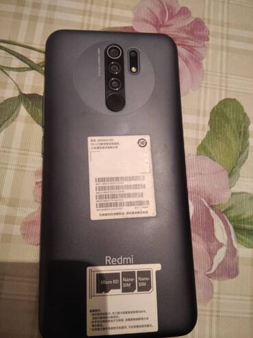 аксессуары для телефонов: Xiaomi, Redmi 9, Б/у, 128 ГБ, цвет - Черный, 2 SIM