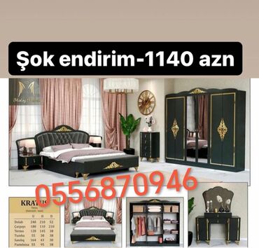 Yataq otağı dəstləri: İkinəfərlik çarpayı, 2 tumba, Termo, Dolab, Azərbaycan, Yeni -da lalafo.az — 5 Yataq otağı dəstləri: İkinəfərlik çarpayı, 2 tumba, Termo, Dolab, Azərbaycan, Yeni — 5