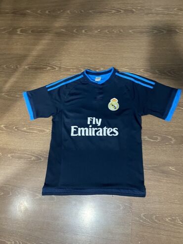 национальные головные уборы: Футбольная футболка Real Madrid (темно‑синяя) - Цвет: темно‑синий с