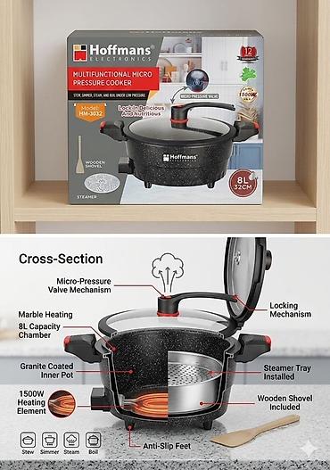 скороварки: Многофункциональная микровысокая скороварка Hoffmans Electronics — 1