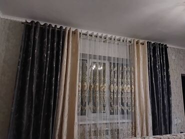 садовые тележки: Шторалар комплекти, Жаккард, Комплектте тюлу бар, Даяр буюм, Конок бөлмөсү үчун