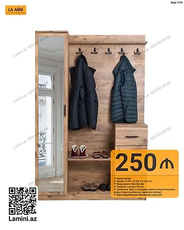 kaban: Dəhliz Dolabı – Lamini.az (Kod: 1711) - Model: Dəhliz dolabı, inteqrə — 1