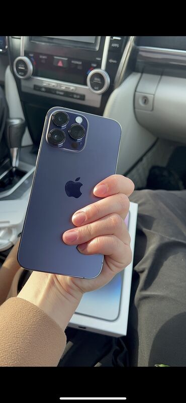 тел в расрочку: IPhone 14 Pro Max, Б/у, 256 ГБ, Deep Purple, Защитное стекло, Чехол, Стилус, 88 %