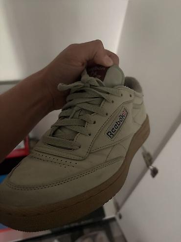 зеленые туфли: Мужские кроссовки, 41, Reebok, Б/у, цвет - Зеленый, Самовывоз — 1