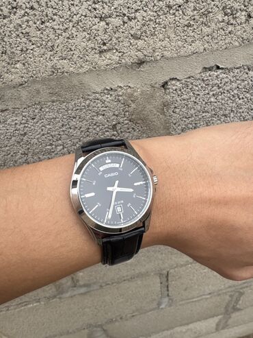 casio часы: Классикалык сааттар саат, Casio, Суу өткөрбөөчү, Асыл нуска, Эркектердики, Колдонулган