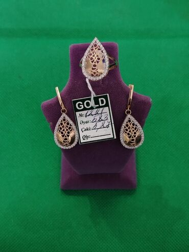 Zərgərlik dəstləri: Dəstə daxildir: Üzük, Sarı qızıl, 583 Əyar — 6