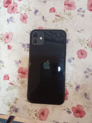 ilkin odenissiz iphone 11: IPhone 11, 64 GB, Qara, Barmaq izi, Simsiz şarj, Face ID