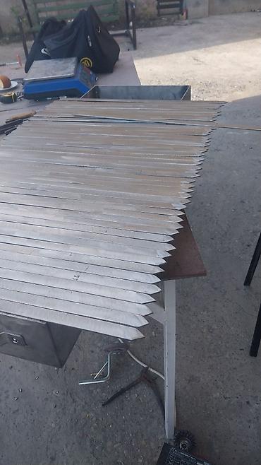 manqal: Metal şiş dəsti - Material: paslanmayan və qalın metal (istehsalat — 1